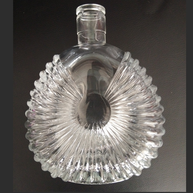 750 ml Gitarrenförmige Glasflaschen für Brandy, Wodeka, Wein, Farbfarben und langlebig